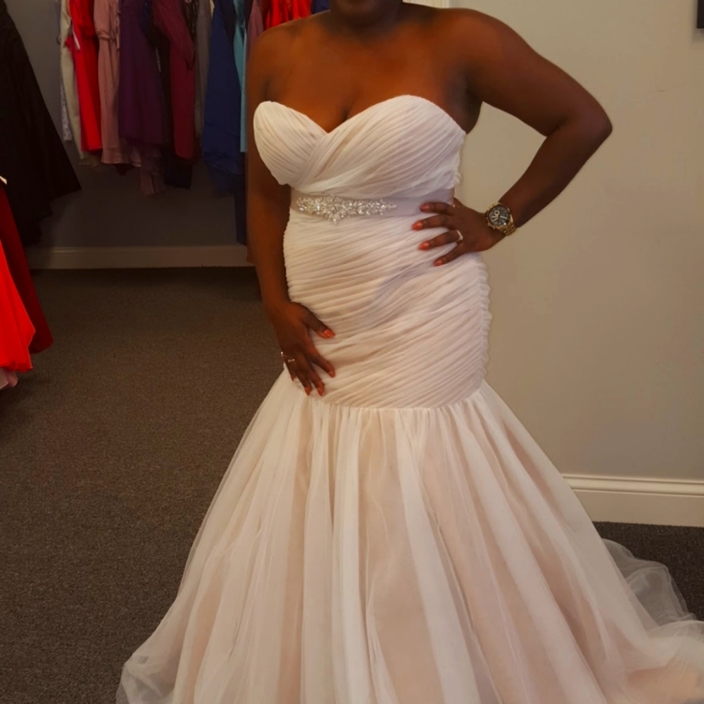 Ivory Tulle Mermaid Wedding Dress